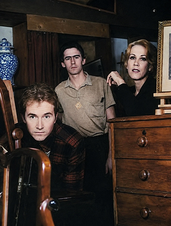 The Go-Betweens en 1983: de izquierda a derecha, McLennan, Forster y Harrison